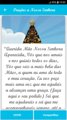 Our Lady of Aparecida android App screenshot 2